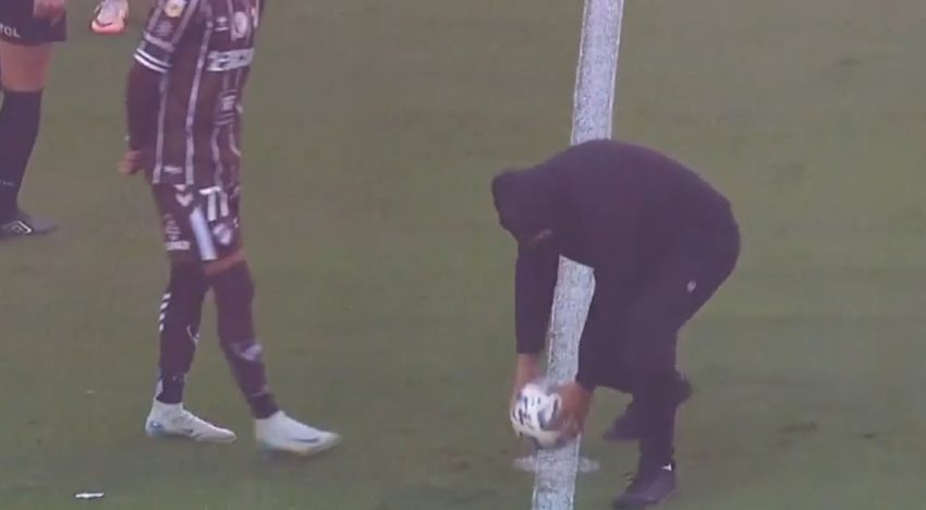 Un encapuchado se robó la pelota antes de la final entre Huracán y Platense: un golpe contra la piratería