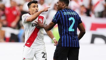 Bochornoso final de River vs Inter de Milán en el Mundial de Clubes: Acuña invitó a pelear a Dumfries