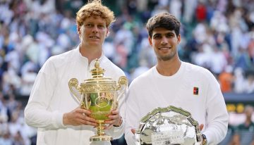 Ranking ATP: Sinner aprovecha la victoria en Wimbledon por partida doble y se aleja más de Alcaraz