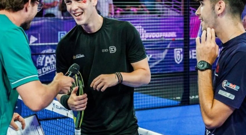 La increíble secuencia en un partido de pádel en Países Bajos: al rival se le escapó la paleta, le pegó en la cabeza y fue campeón