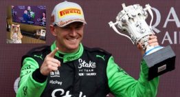 La tierna reacción de la hija de Hulkenberg y el alocado festejo del piloto tras lograr su primer podio en Silverstone a los 37 años