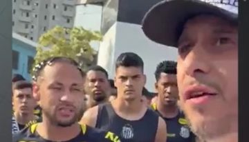 Neymar y un tenso cara a cara con la barra brava del Santos de Brasil en medio de la crisis: «Estamos intentando…»