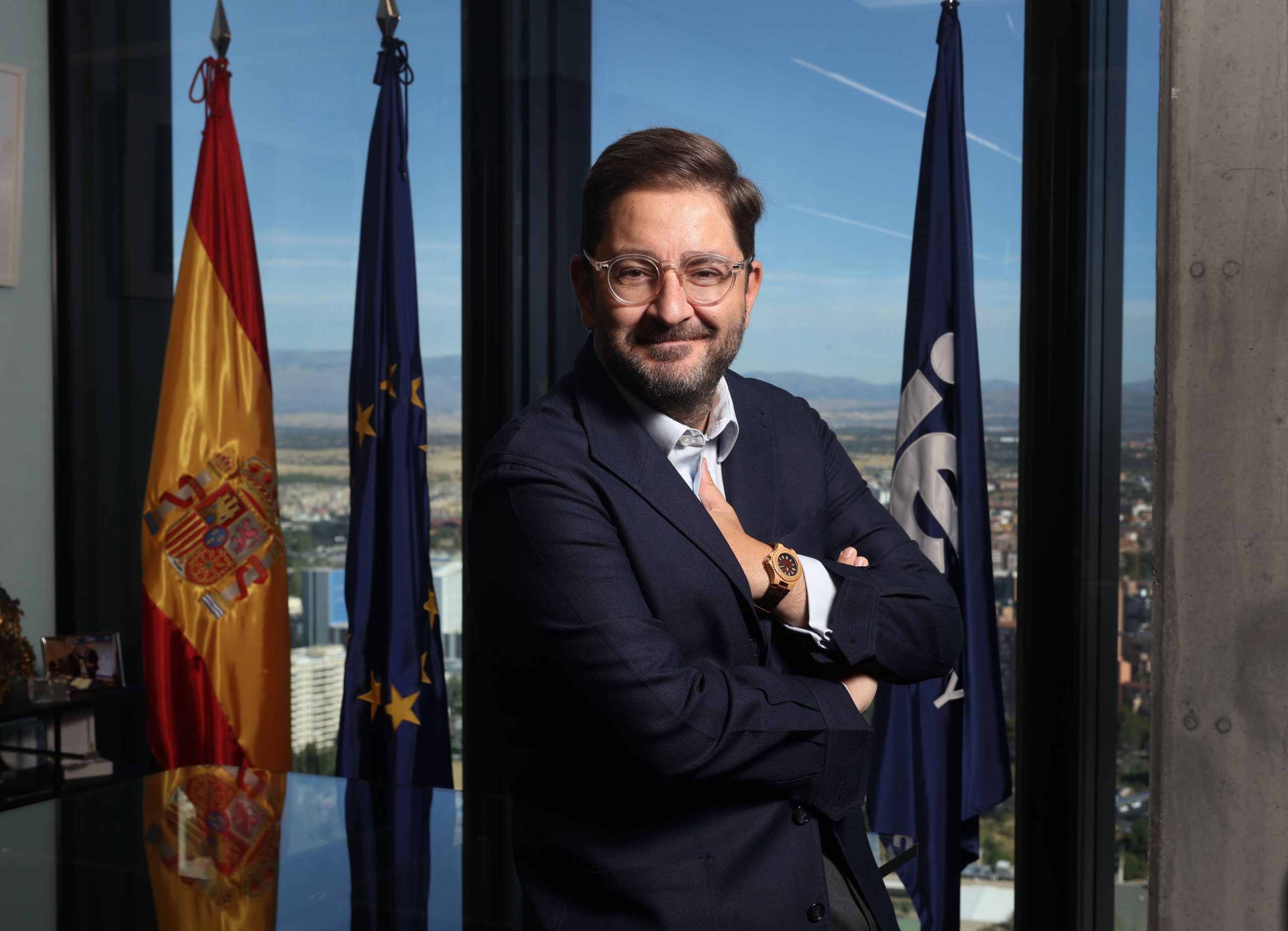 Manuel Muñiz,  rector internacional de la Universidad IE, en su despacho.