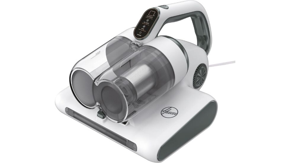 Vista del aspirador de mano para colchones con descuento en Amazon.