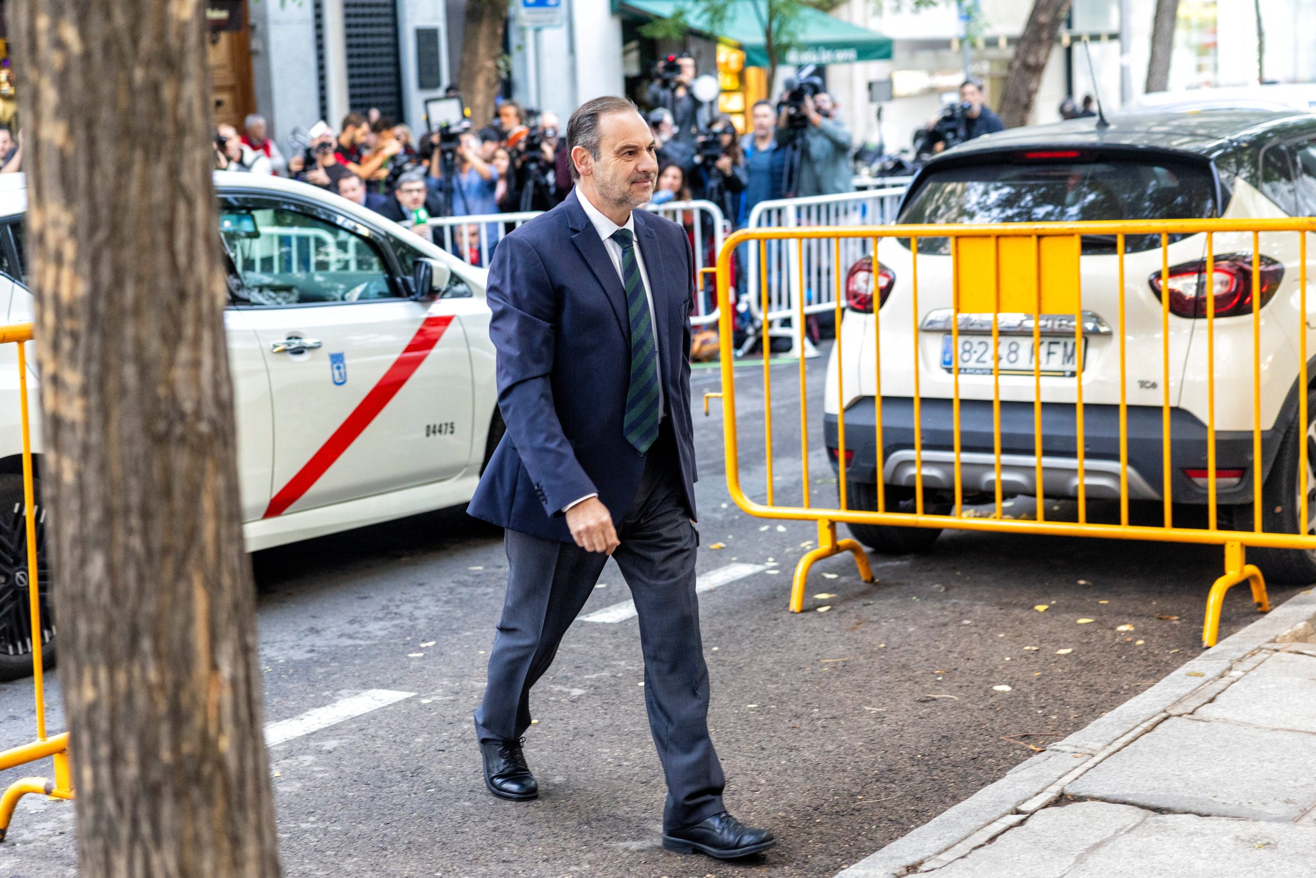 José Luis Ábalos, a su llegada al Supremo.