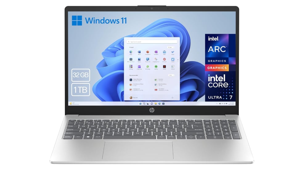 Ordenador portátil de 15,6 pulgadas de la marca HP.