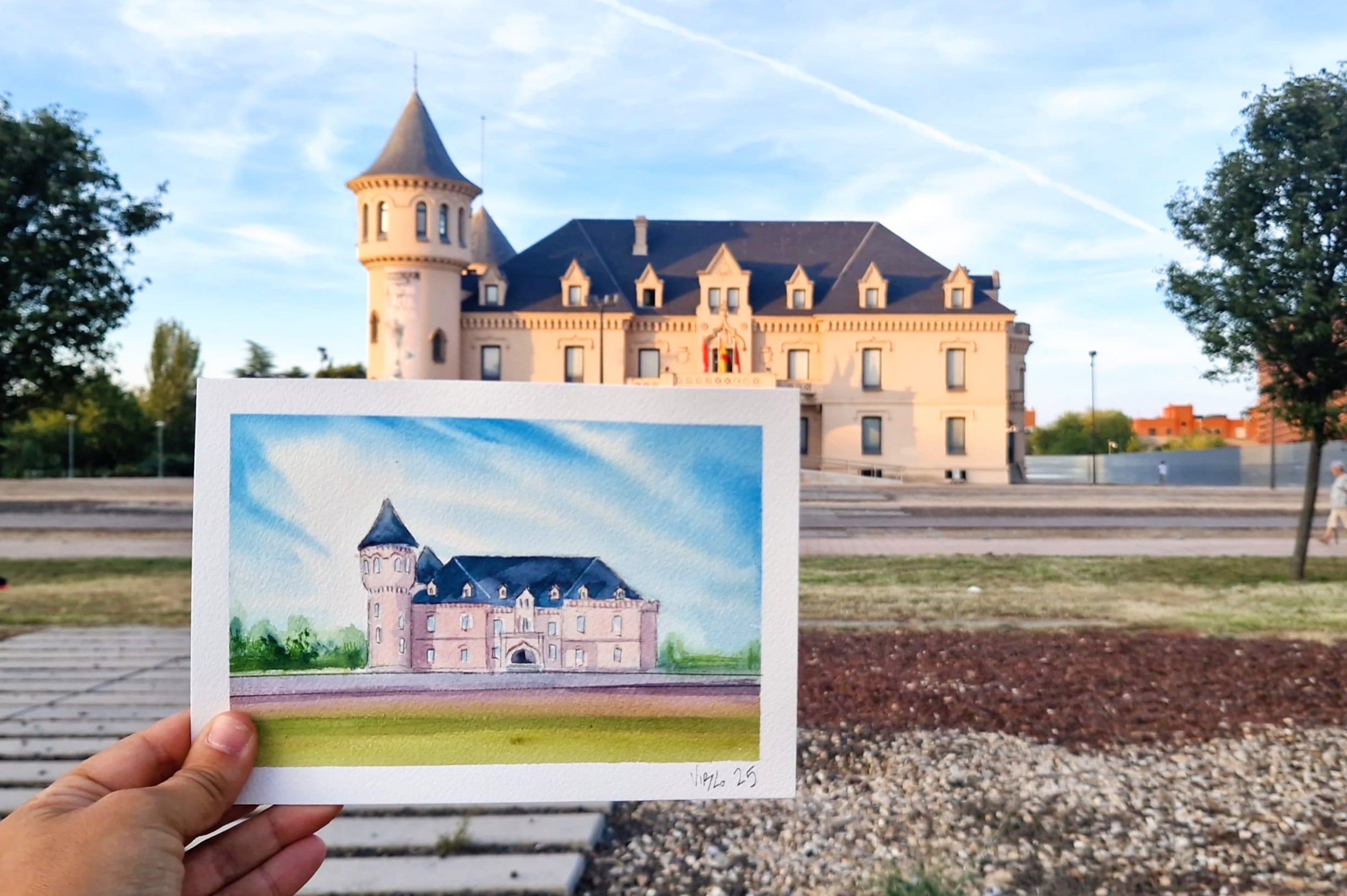 Ilustración de los Castillos de Valderas, en Alcorcón.