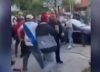 Batalla campal entre hinchas de Midland y Deportivo Merlo a la salida de un bar: se escucharon disparos y destrozaron autos a media cuadra de una comisaría