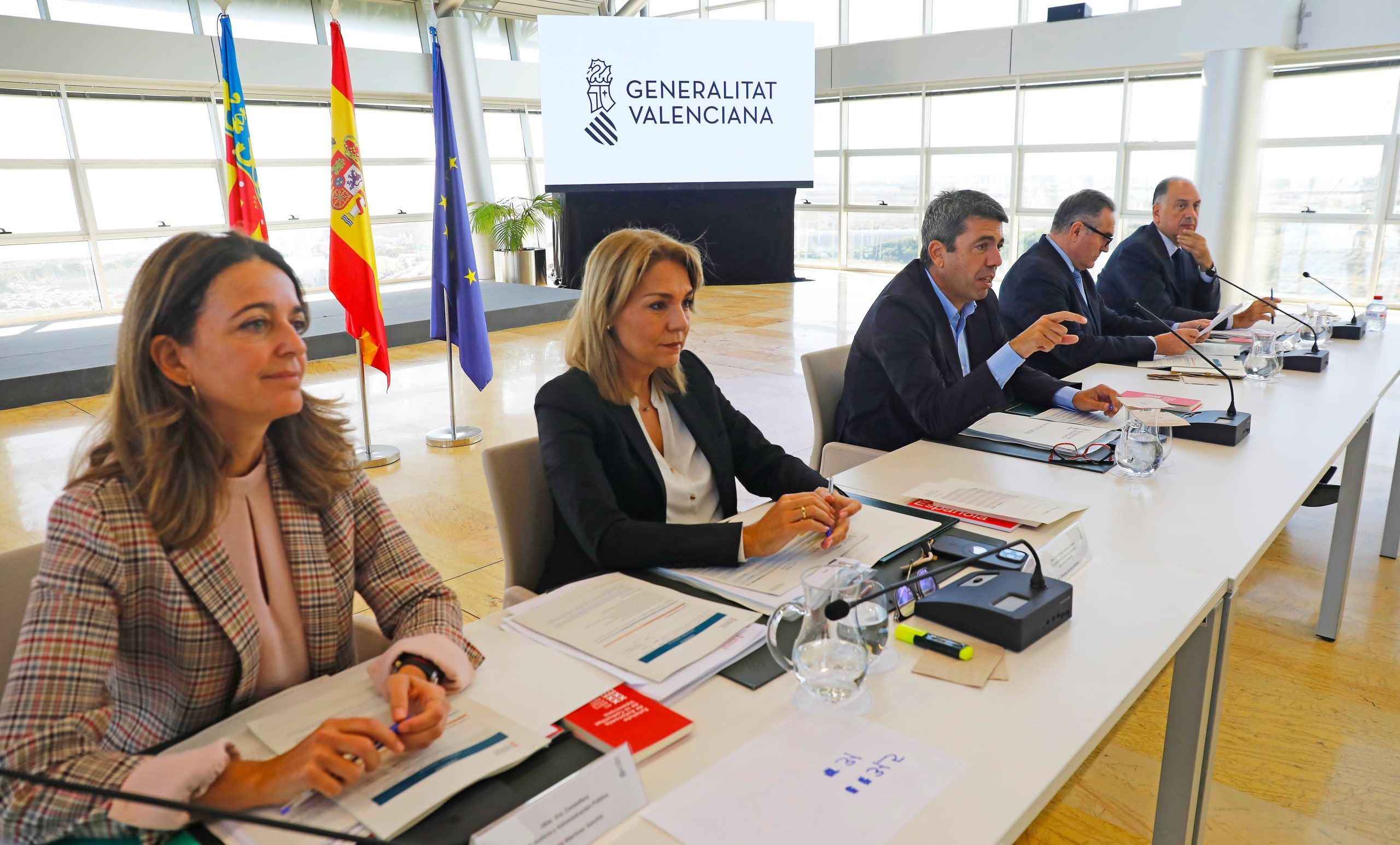Carlos Mazón en el pleno del Consell, este martes en Alicante.