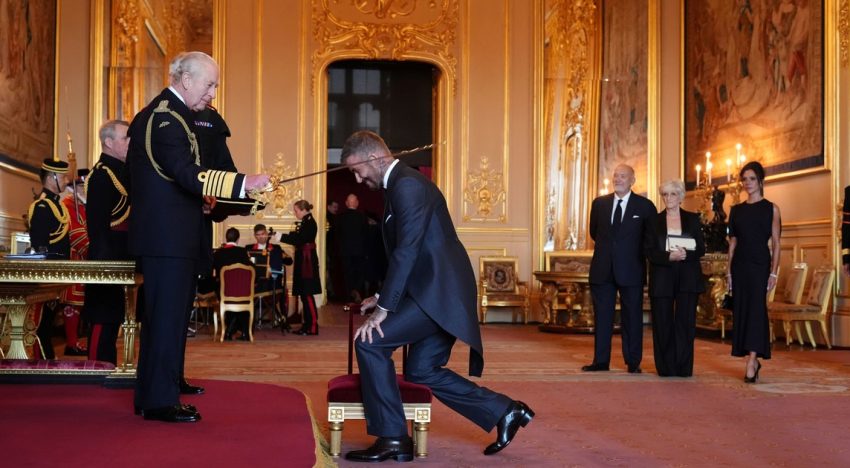 David Beckham, el jefe de Lionel Messi, ya es Sir: el rey Carlos III lo nombró caballero en una emotiva ceremonia en Windsor