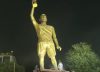 India recibe a Messi con una espectacular estatua rumbo al Guinness y una devoción que desborda en las calles