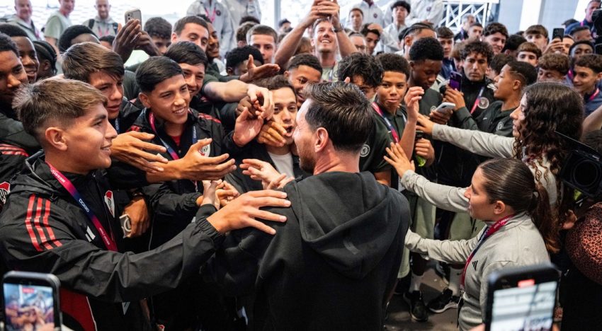 Messi Cup: bajo la mirada de Lionel, Inter Miami goleó a Newell's y a River se lo empató el Barcelona sobre la hora