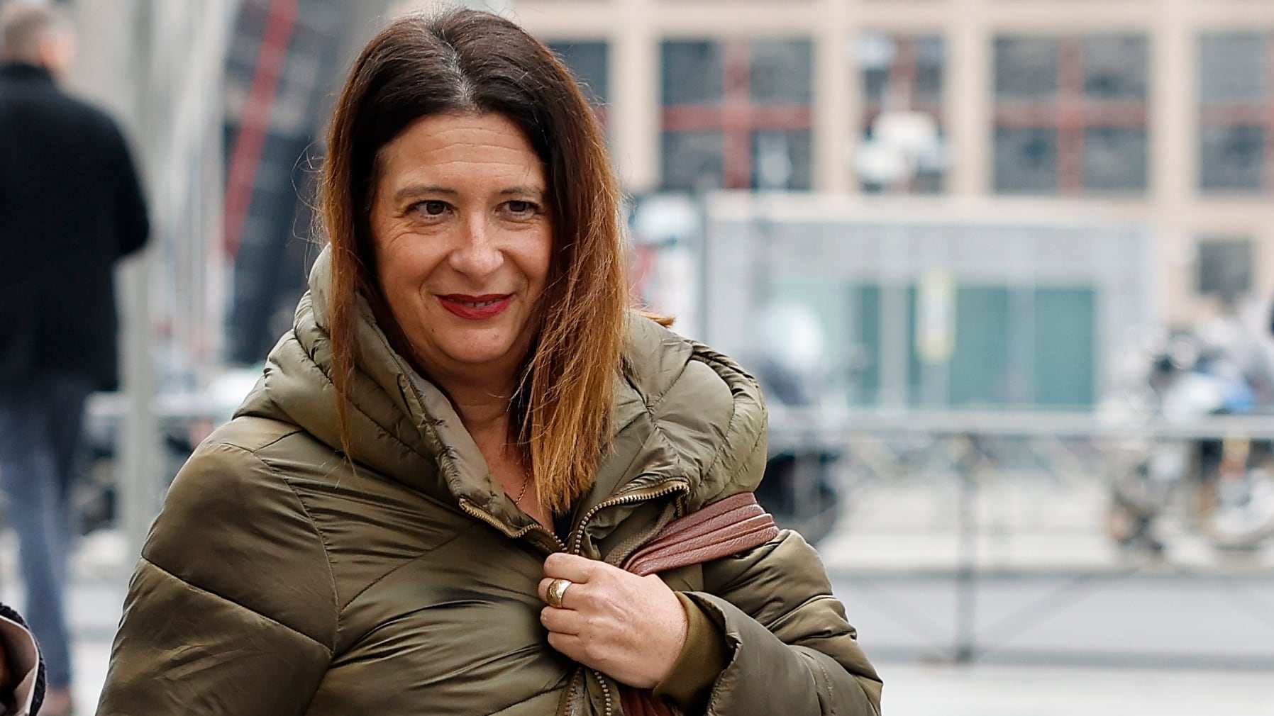 Leire Díez a su llegada a los juzgados de Plaza de Castilla el pasado 17 de noviembre.