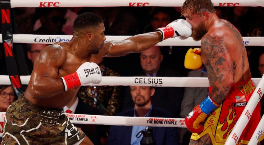 El nocaut de Anthony Joshua al youtuber Jake Paul en el mediático combate de los millones que transmitió Netflix