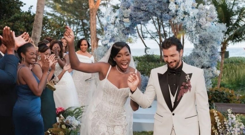 Venus Williams se casó a los 45 años y celebra con una fiesta de cinco días: paseos en yate, cenas glamorosas y  hasta carrera de obstáculos