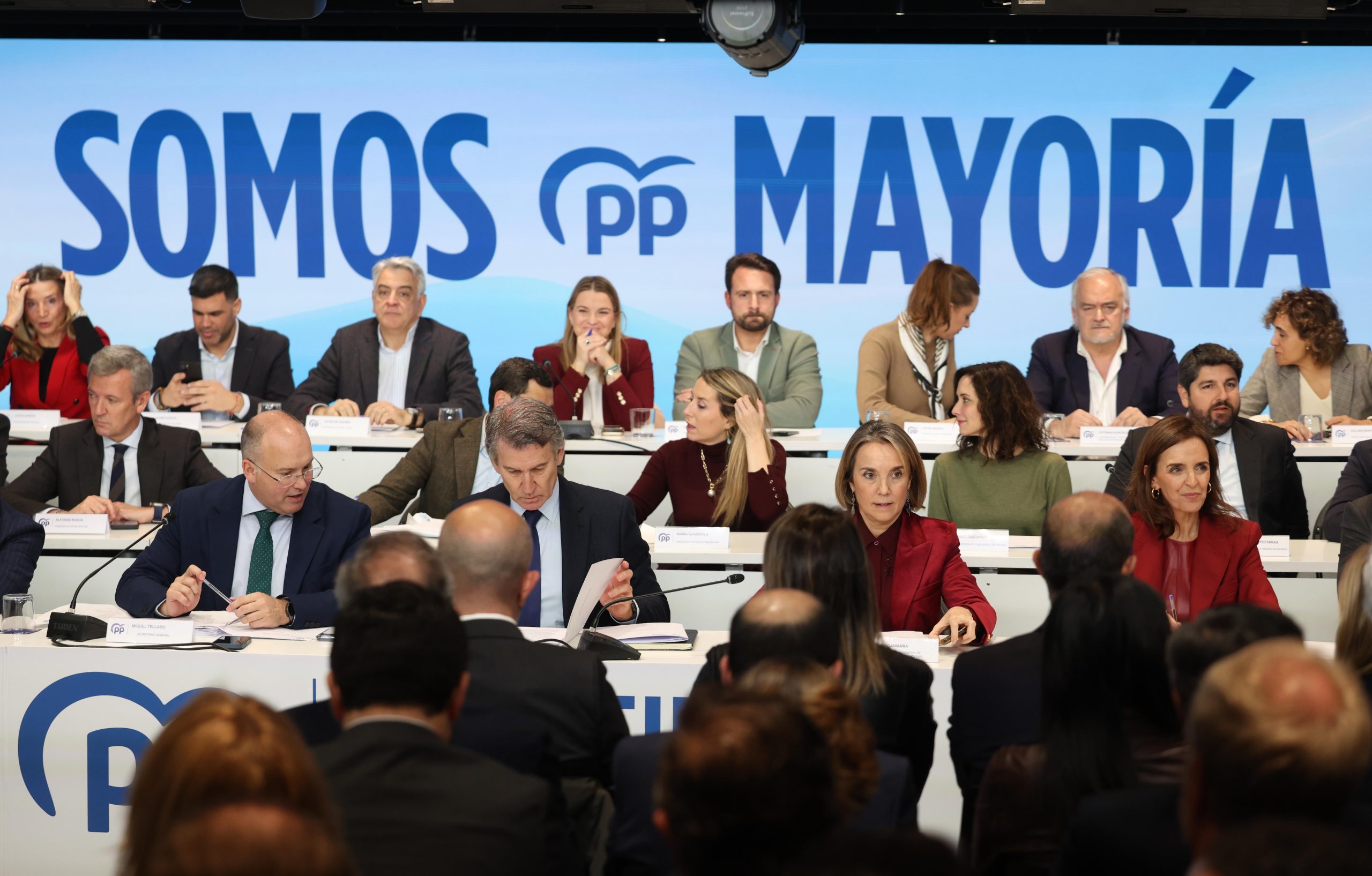 Reunión de la Junta Directiva Nacional del PP en Madrid, el lunes.