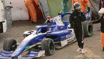 El traumático debut de Jack Doohan en la Súper Fórmula de Japón: chocó dos veces en la misma curva