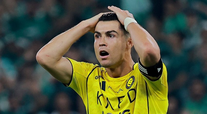 Cristiano Ronaldo y un pésimo inicio de año: un blooper lo frenó en la carrera para llegar los mil goles y Al Nassr perdió su invicto en Arabia Saudita