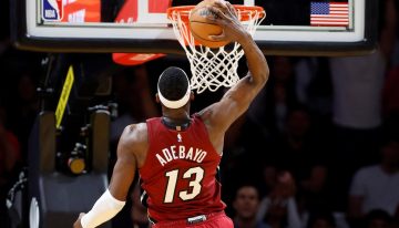 Adebayo tuvo su noche de gloria en la NBA: hizo 83 puntos para Miami Heat, pasó a Kobe Bryant y es la segunda mayor marca de la historia