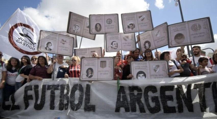 A 50 años de la última dictadura cívico militar, el fútbol argentino se unió al pedido de «memoria, verdad y justicia»