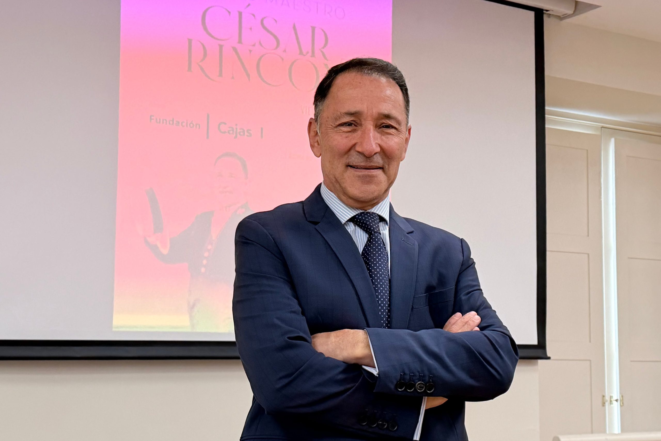 El torero César Rincón, durante su comparecencia pública en Sevilla.