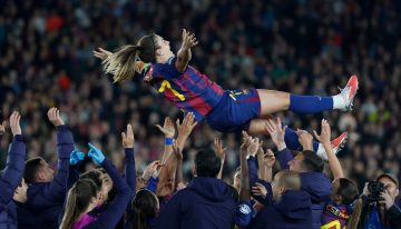 Alexia Putellas logró el título con el Barcelona y quebró un récord de Lionel Messi