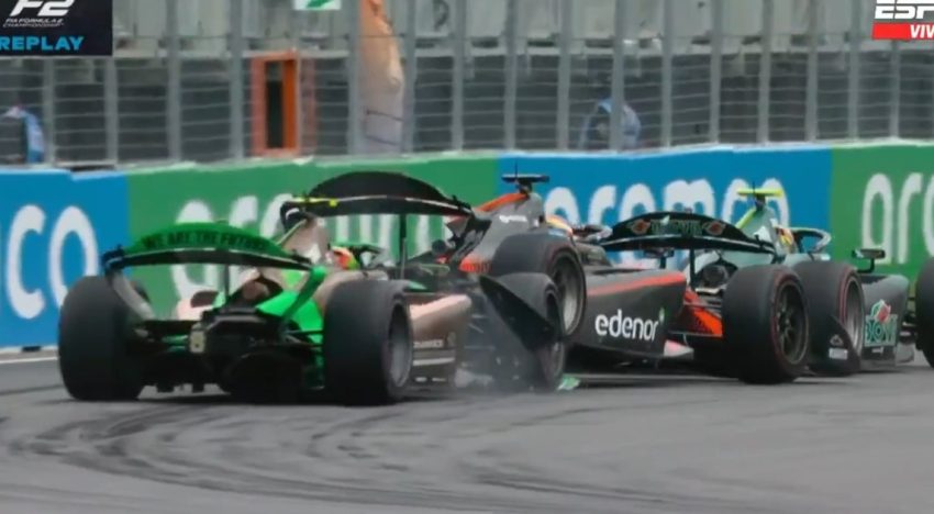 Fórmula 2 en el GP de Canadá: Nico Varrone sufrió un duro choque en la carrera Sprint y explotó de bronca por radio