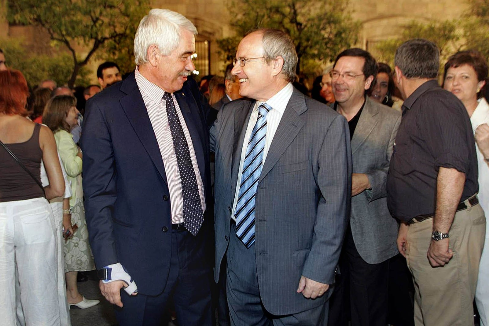 Pasqual Maragall y José Montilla, el día de la votación.