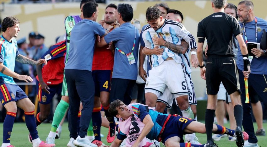 Roberto Ayala rompió el silencio tras los incidentes en el final con España: Estoy arrepentido; si veo a Dani Olmo le pediré disculpas