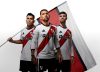 River presentó su nueva camiseta con Otamendi como figura estelar
