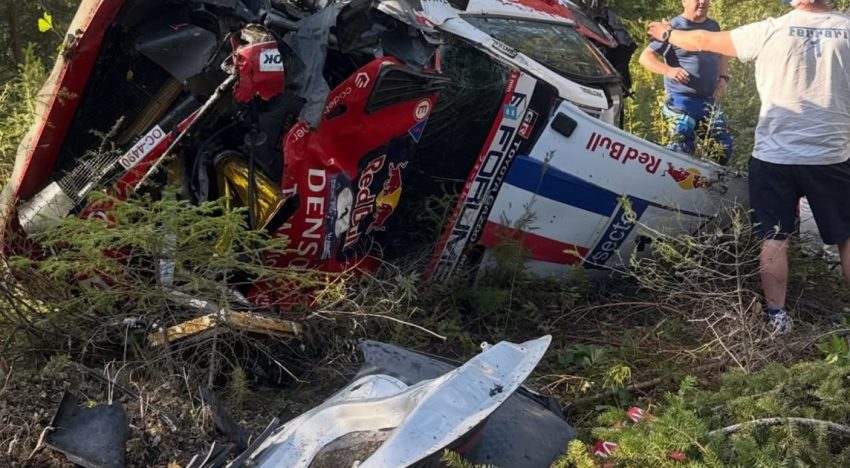 Sébastien Ogier sufrió un espectacular accidente: un vuelco brutal que lo llevó sin escalas al hospital