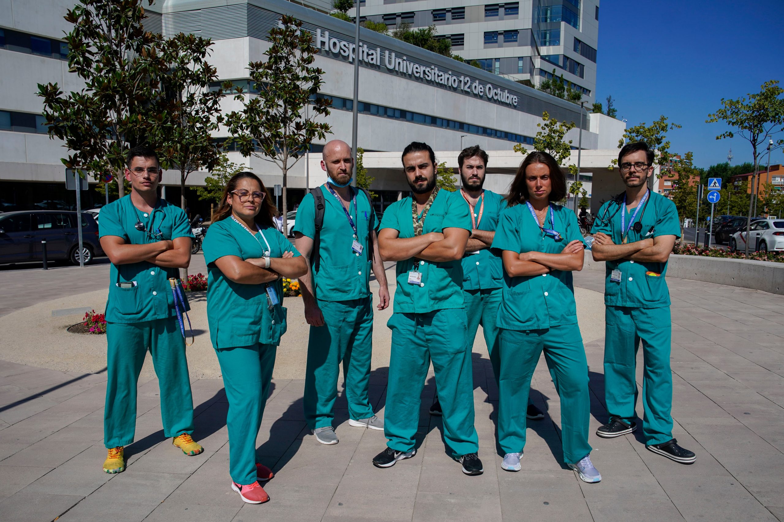 Especialistas del servicio de Anestesiología del Hospital 12 de Octubre.