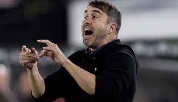 El exabrupto de Coudet Santos Borré en el empate de River: «Cerrá el c…»