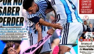 “Duro castigo por no saber perder”: la lapidaria portada de Marca por las sanciones de la FIFA a la Selección Argentina
