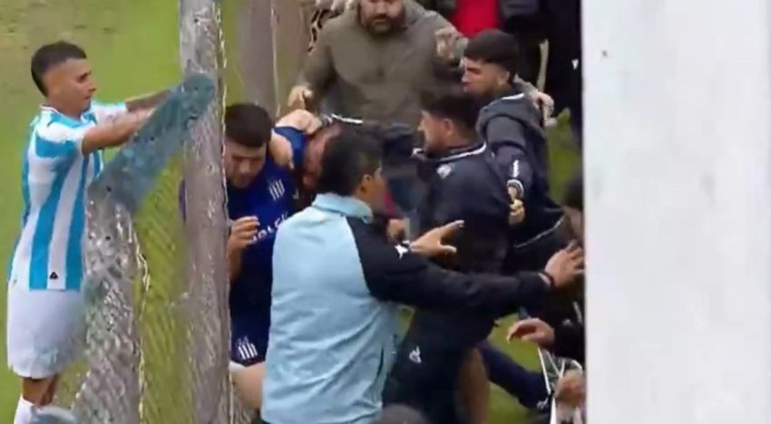 Batalla campal en la Reserva de Atlético Tucumán y Talleres: los hermanos Acosta, a las piñas con los hinchas