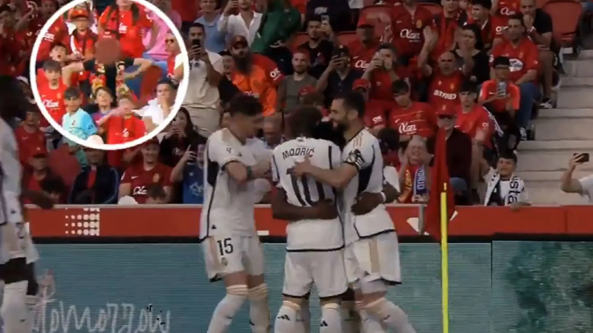 Episodio racista en el Real Madrid – Mallorca: un joven hace gestos de mono tras el gol de Tchouaméni