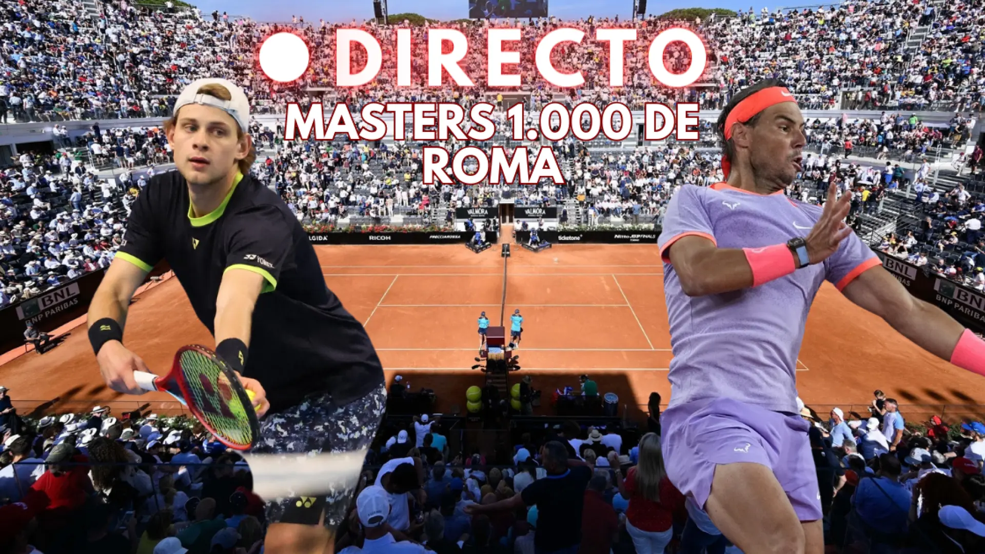 Rafa Nadal – Zizou Bergs, en directo: primera ronda del Masters 1.000 de Roma