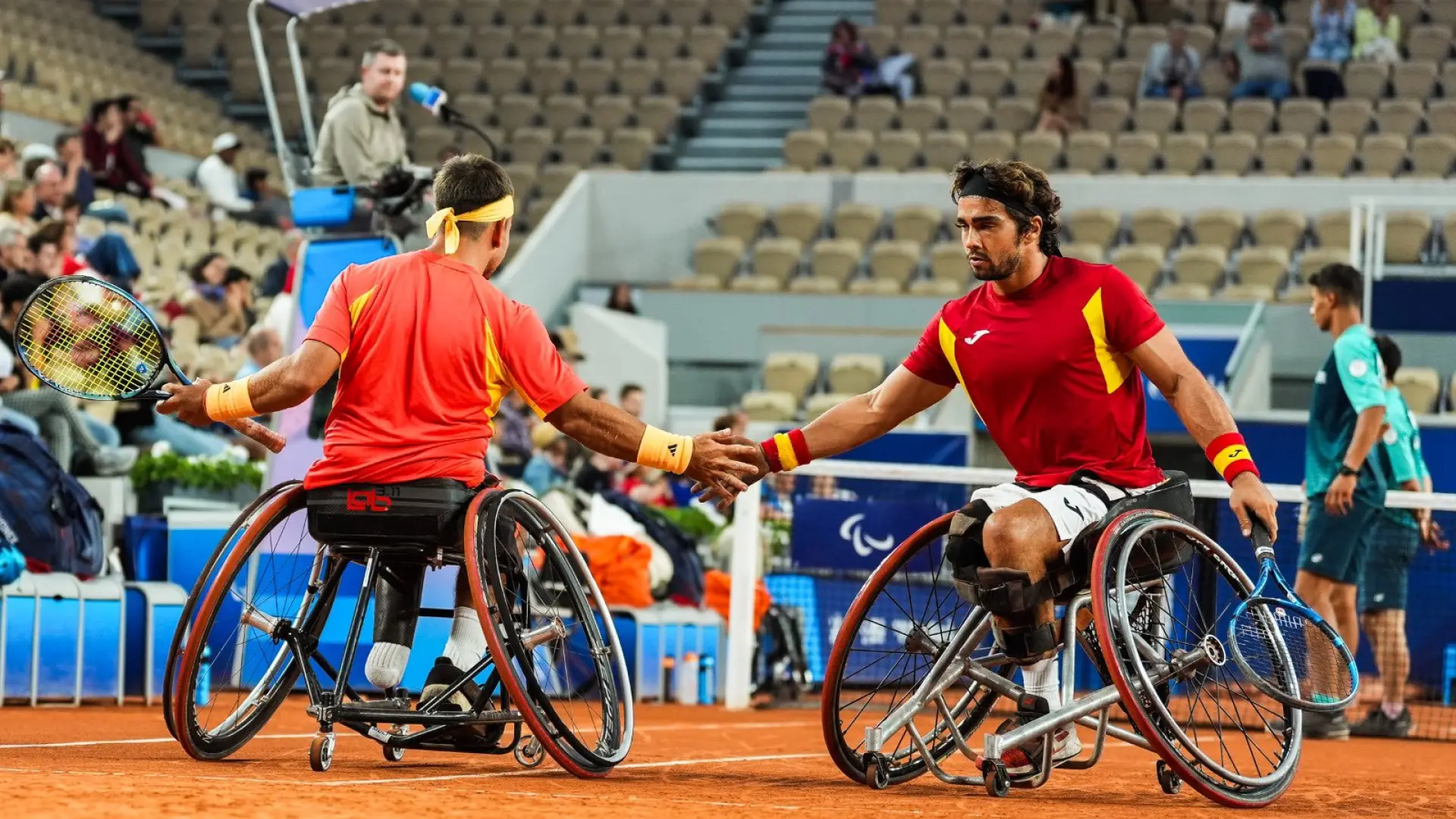 De la Puente y Caverzaschi, primera pareja española en alcanzar las semifinales del torneo de tenis de los Juegos Paralímpicos