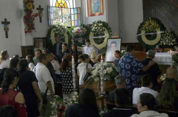 Funeral del alcalde de Chilpancingo, Alejandro Arcos Catalán. FOTO/EFE