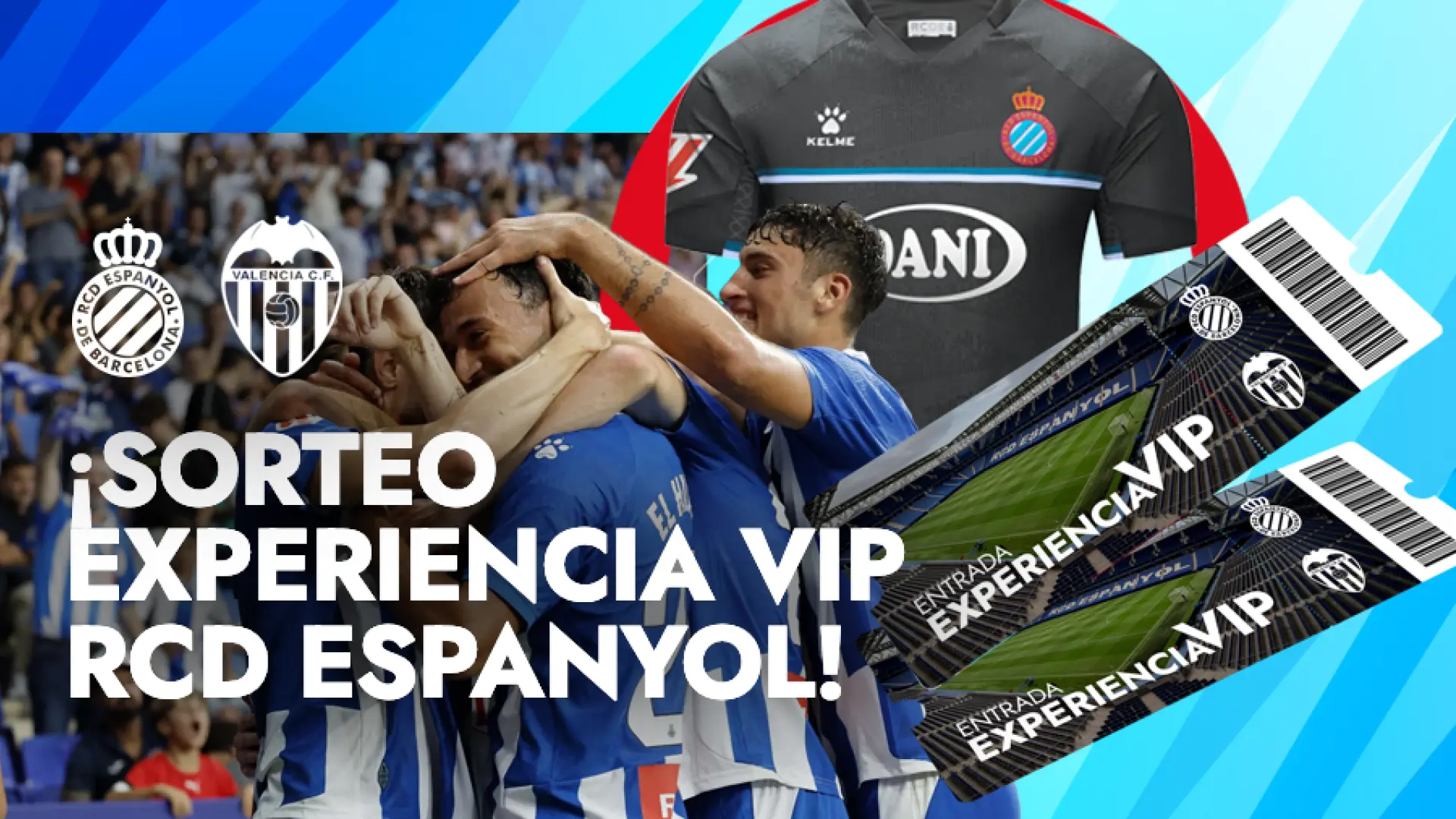 ¡Sorteo Experiencia VIP RCD Espanyol! Participa ahora y consigue dos entradas, un tour guiado por el estadio y una camiseta