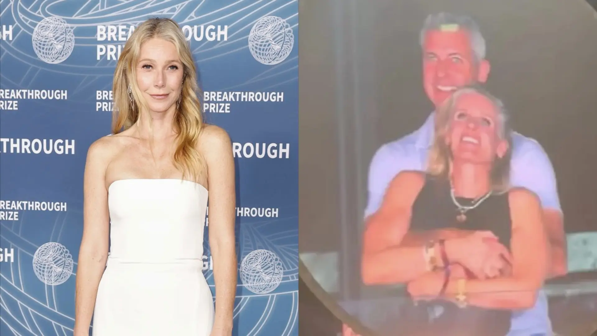 Gwyneth Paltrow, ex de Chris Martin, se une Astronomer y entra de lleno en el 'culebrón' de la infidelidad en el concierto de Coldplay