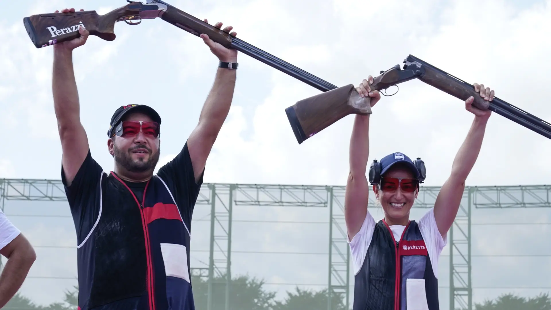 Fátima Gálvez y Alberto Fernández se cuelgan la plata europea en foso olímpico mixto