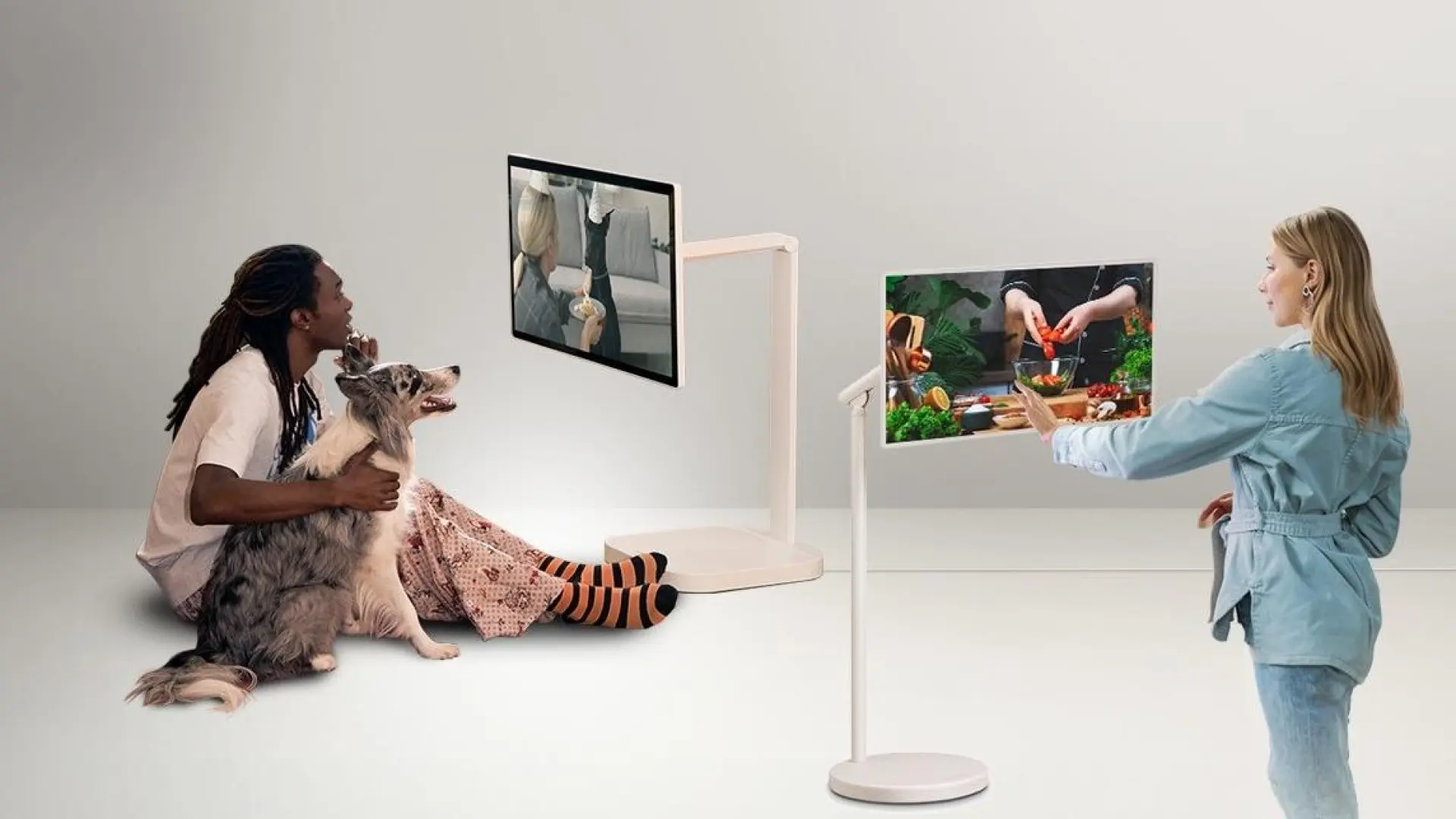 LG presenta sus Smart TV portátiles con batería y ruedas para llevarlas a cualquier lado