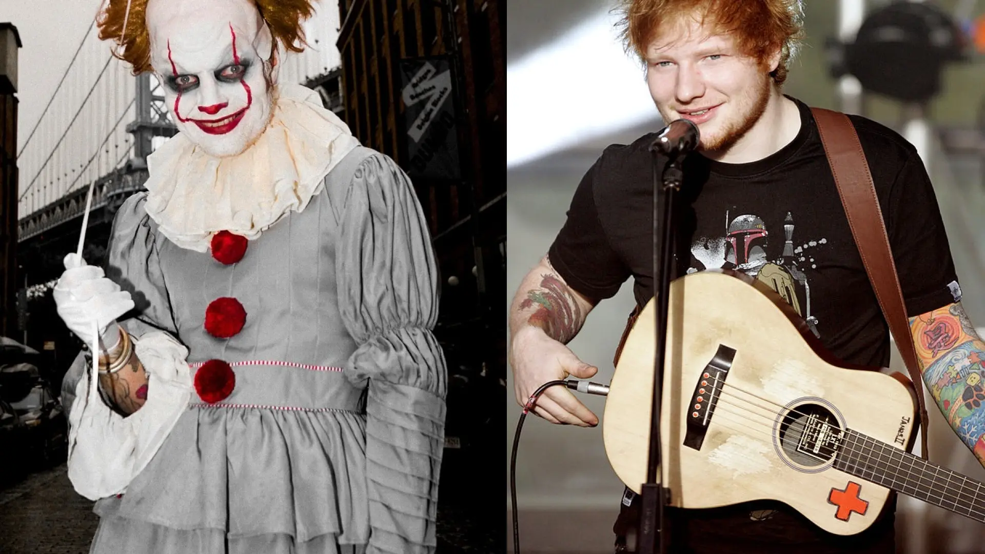 La espectacular transformación de Ed Sheeran con su disfraz para Halloween: «Increíble»