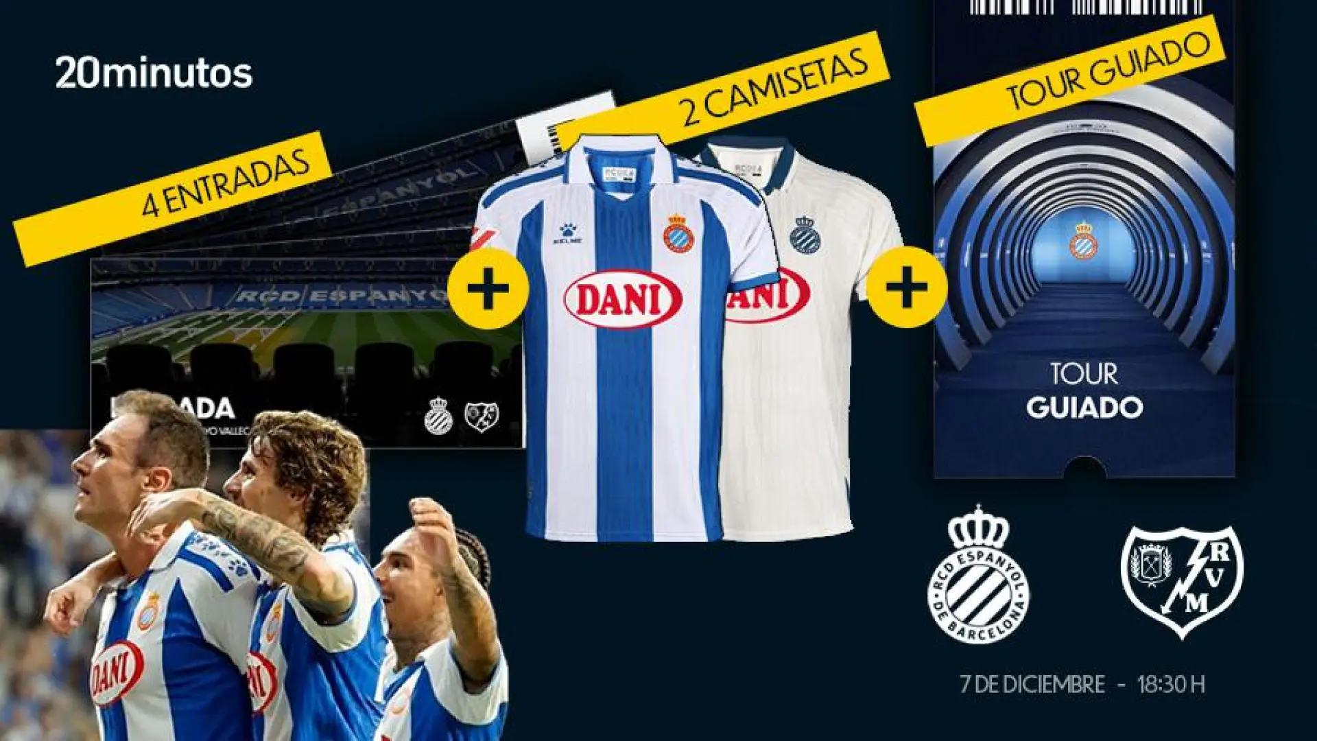 ¡Sorteo Experiencia VIP RCD Espanyol! Participa ahora y consigue cuatro entradas, un tour guiado por el estadio y dos camisetas