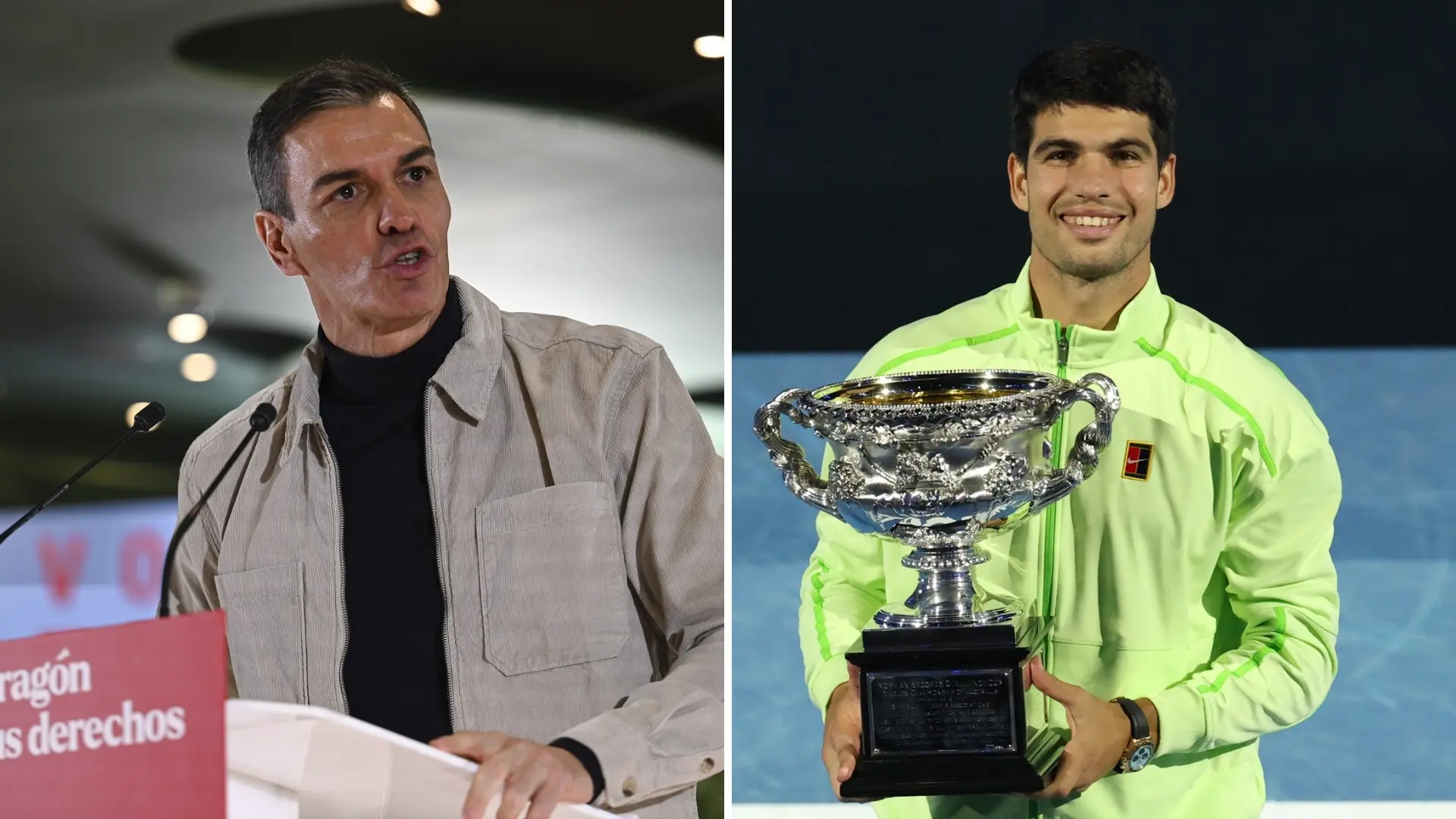 Pedro Sánchez felicita a Alcaraz tras su victoria: «Un ejemplo de esfuerzo, superación y coraje»
