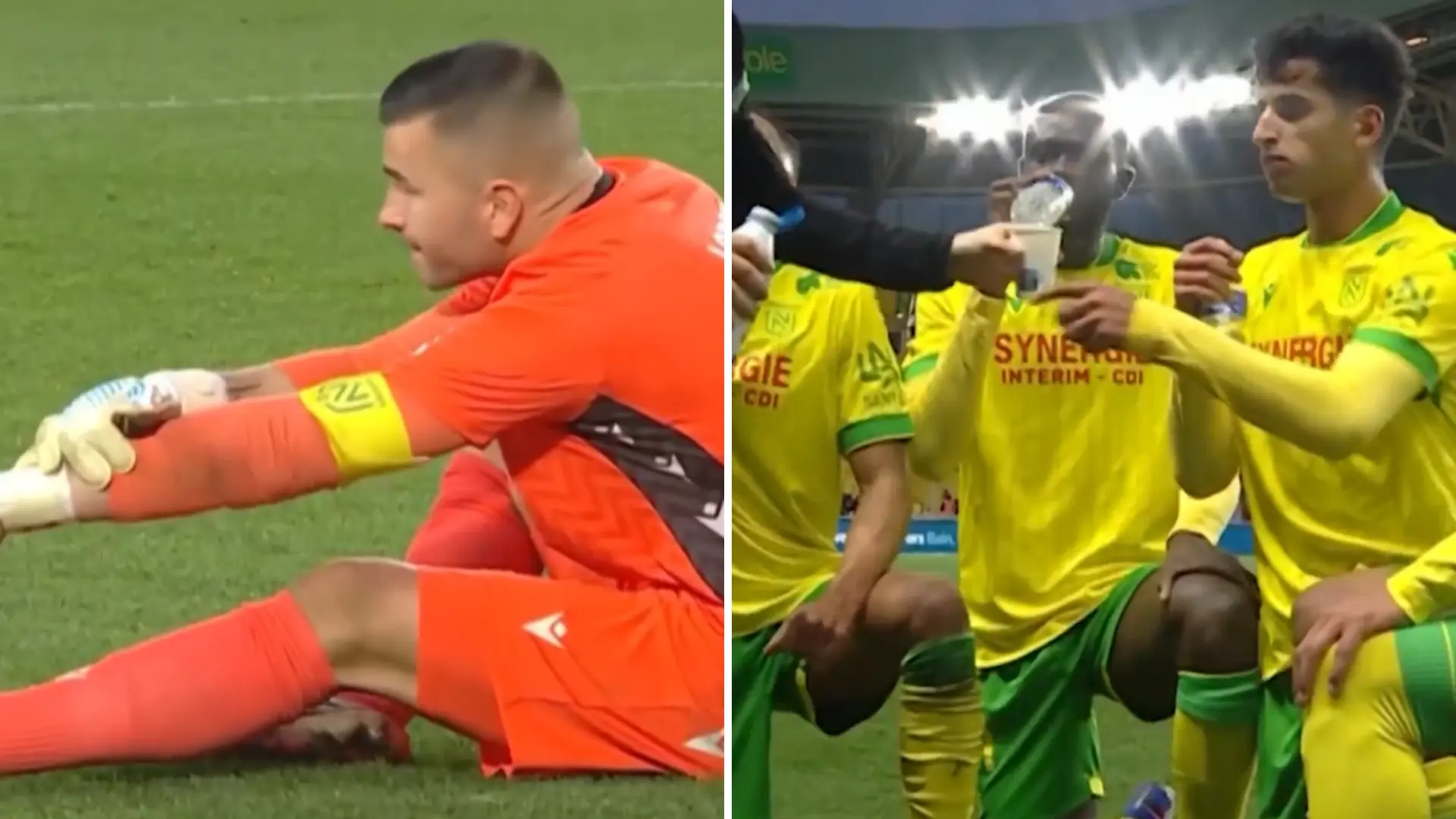 El portero del Nantes finge una lesión para que sus compañeros musulmanes puedan romper el ayuno por el Ramadán