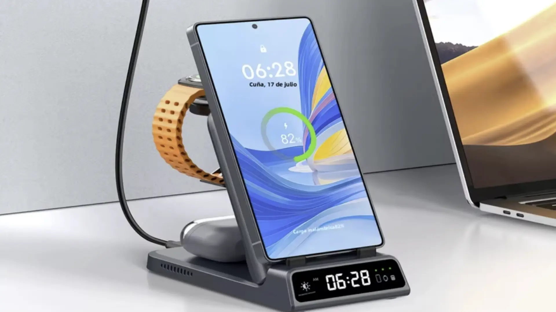 Si eres de Samsung, este cargador inalámbrico 3 en 1 va a ser tu mejor inversión del mes