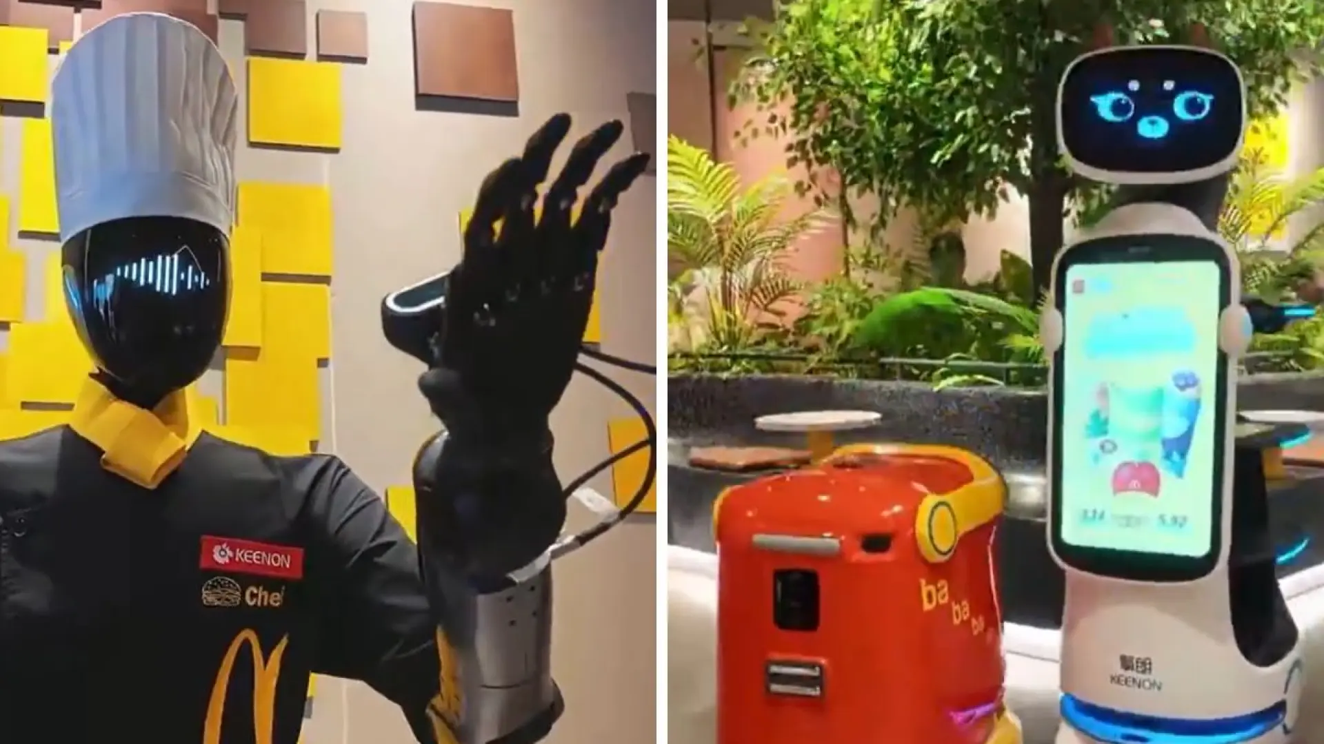 Así son los robots humanoides de McDonald's que atienden a los clientes y sirven hamburguesas