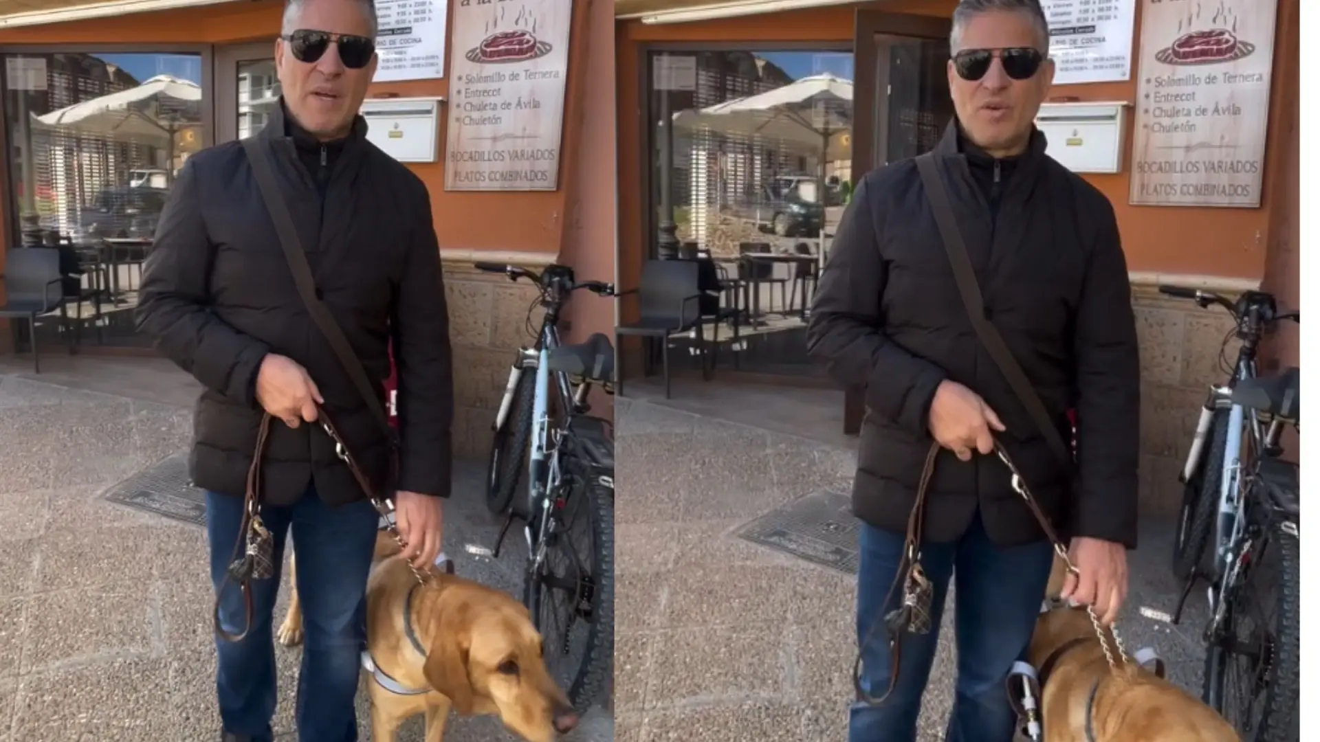 Serafín Zubiri denuncia a un bar tras negarle la entrada con su perro guía: «Nos han tratado como si fuéramos infectos»